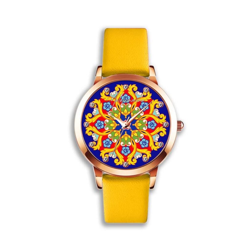 orologio-malafemmina-incendio-damore-cinturino-in-pelle-giallo